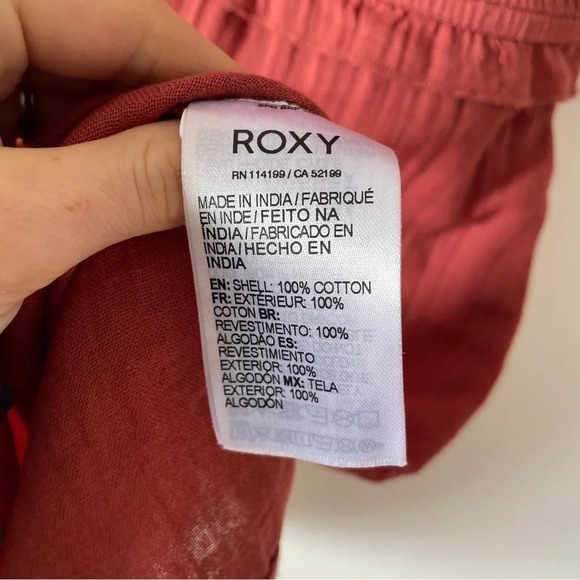 Roxy Simple Blossom Dress NWT Burnt  Red Size Large - Picture 10 of 10